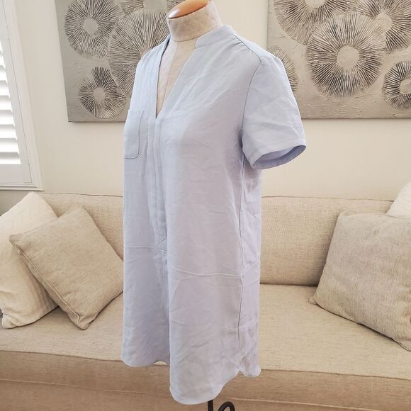 🌸 LUSH/ All in Favor 🌸 Hailey Crepe Shift Dress - [size Small, Blue] - Picture 6 of 12